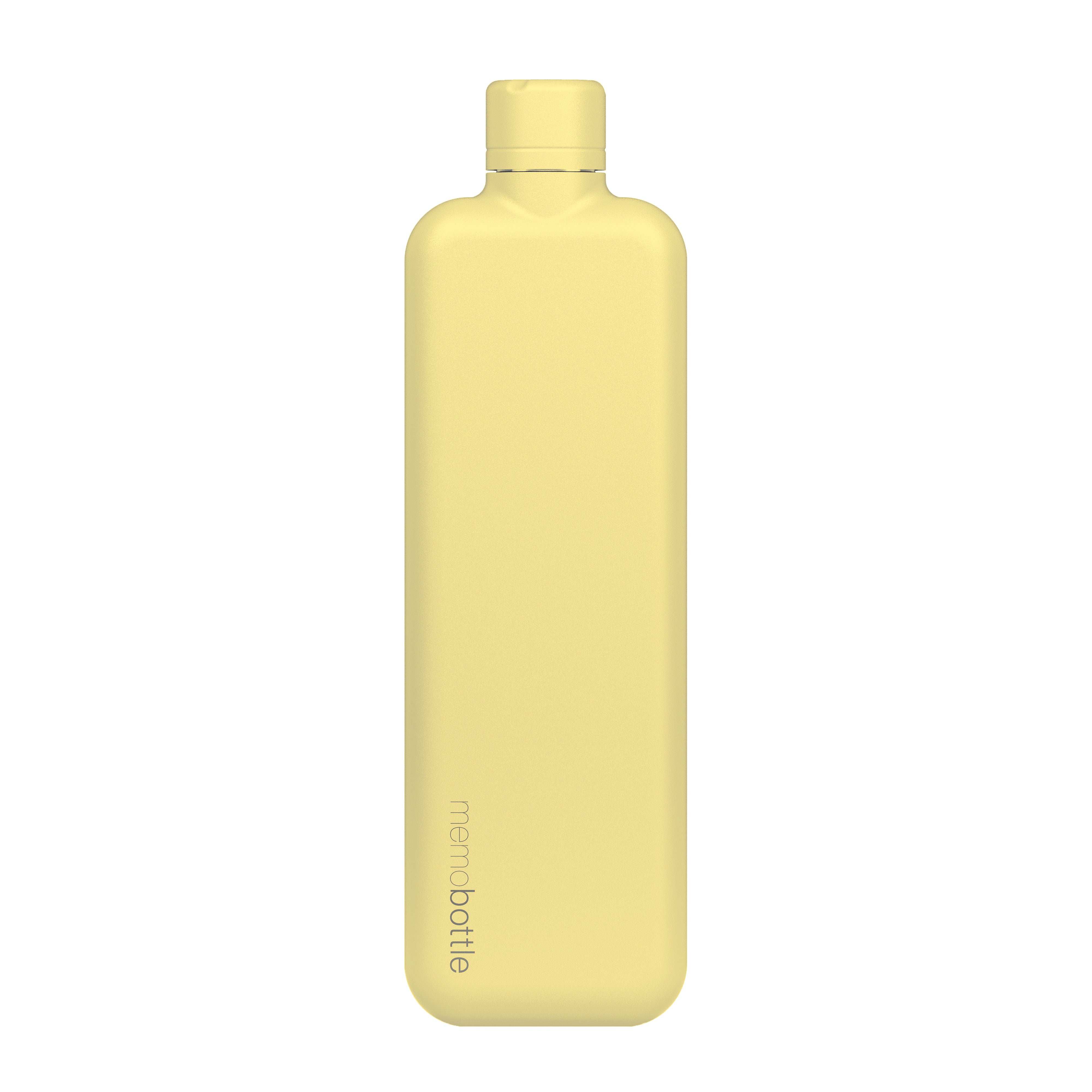 Slim memobottle (Stainless Steel) - Butter Yellow