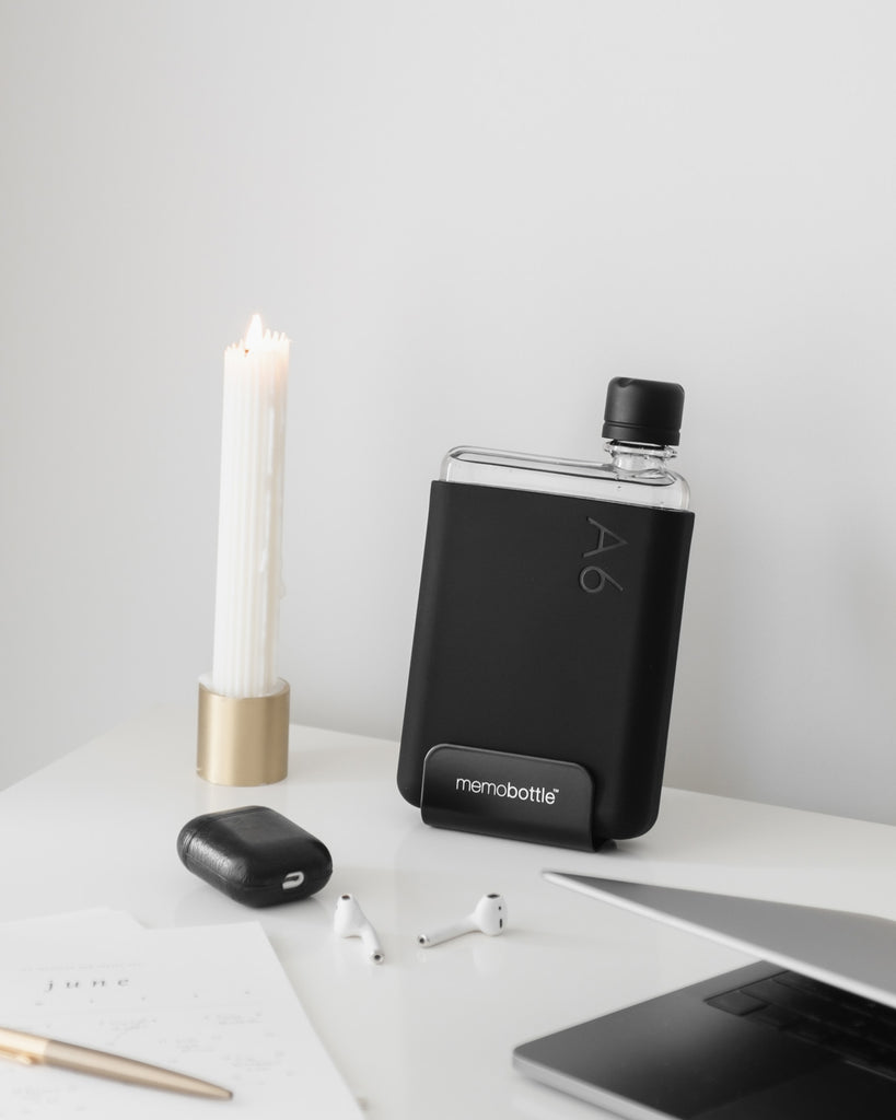 A7 memobottle (Stainless Steel) - Black – memobottle™