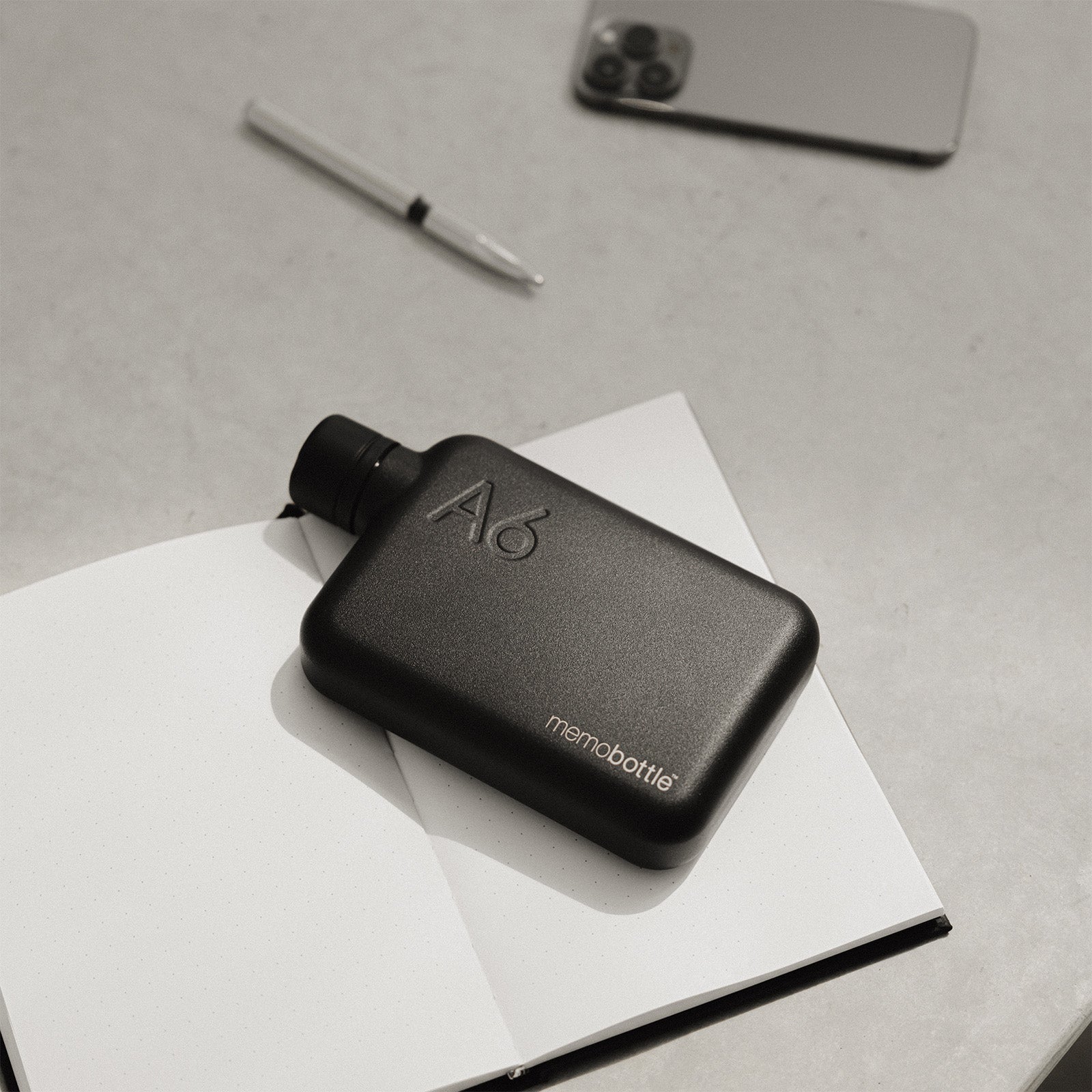 A7 memobottle (Stainless Steel) - Black – memobottle™