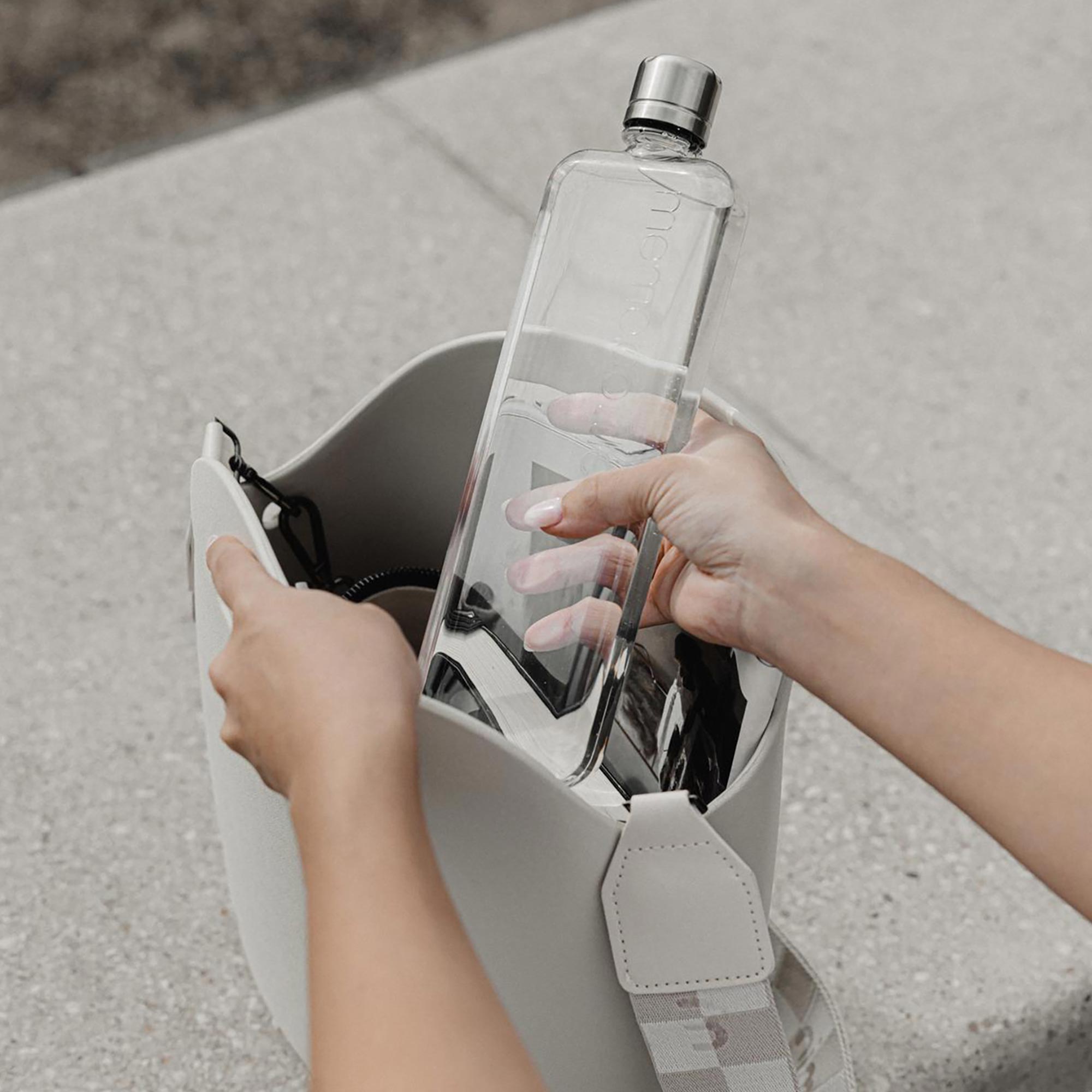 Gray Slim Water Bottle