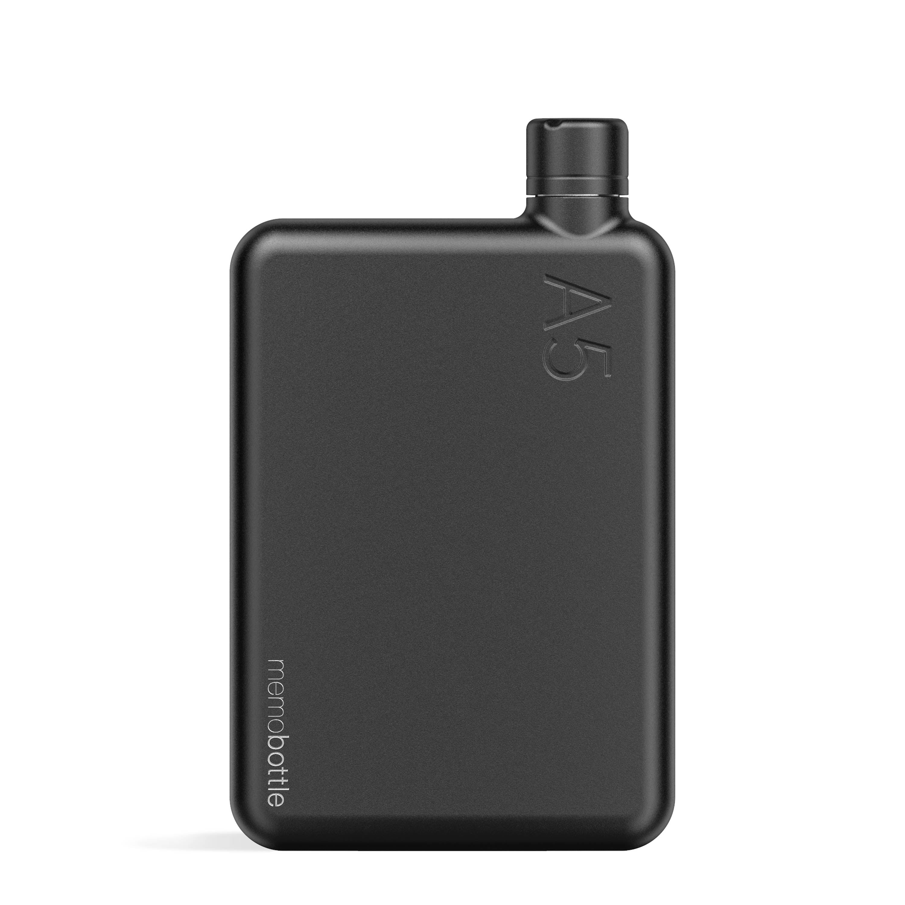 A5 memobottle (Stainless Steel) - Black