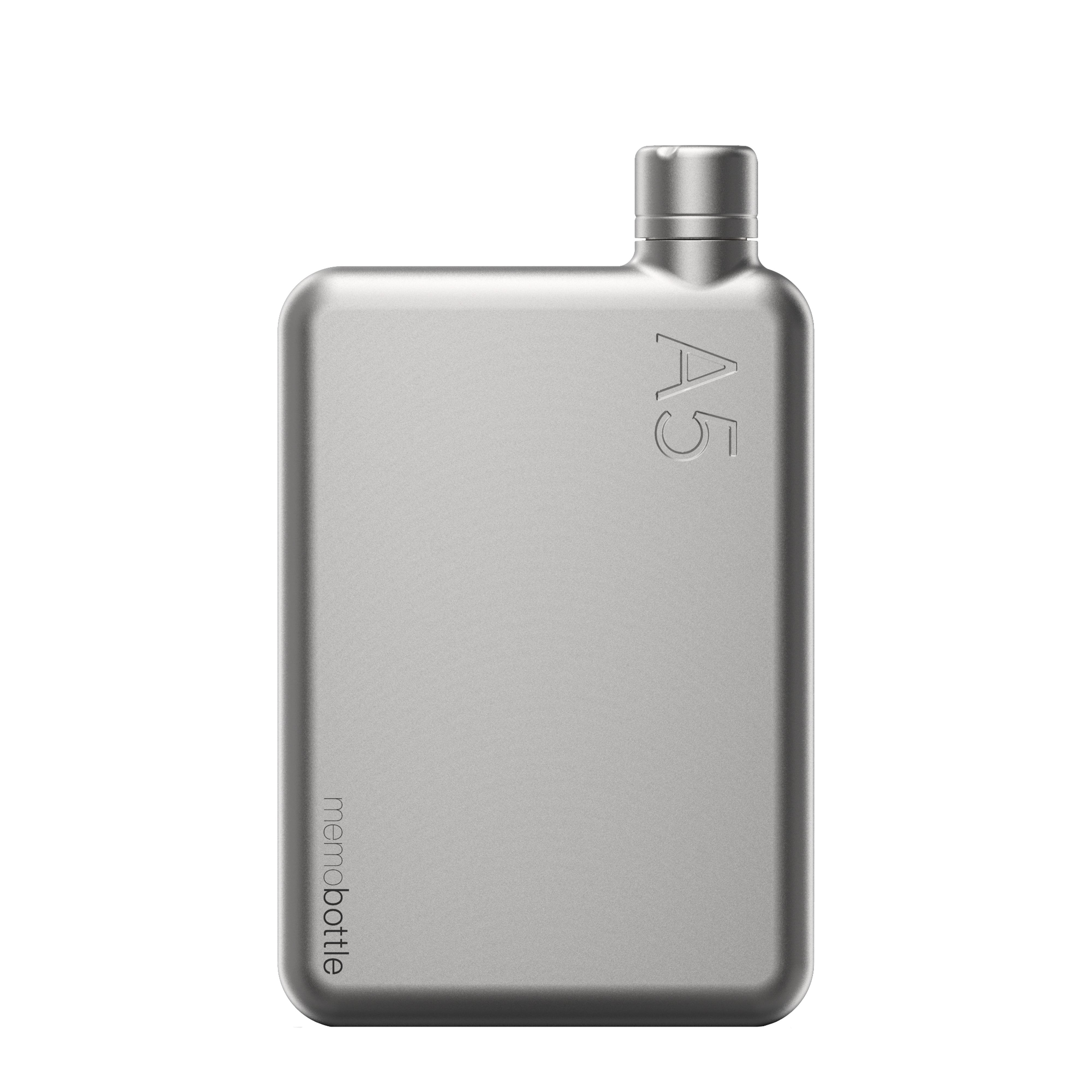 A5 memobottle - Satin Stainless Steel