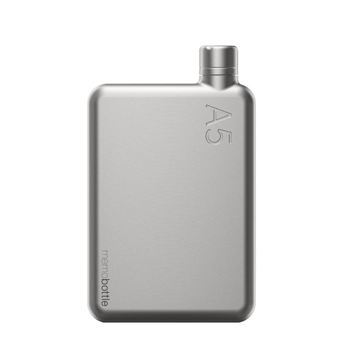 A5 memobottle - Satin Stainless Steel