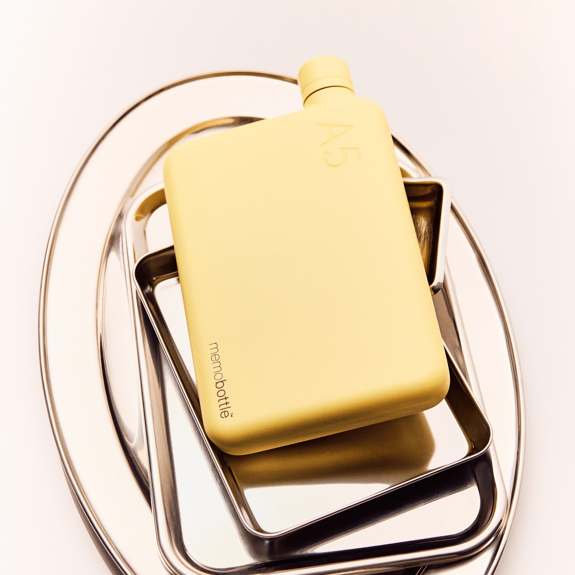 A5 memobottle (Stainless Steel) - Butter Yellow