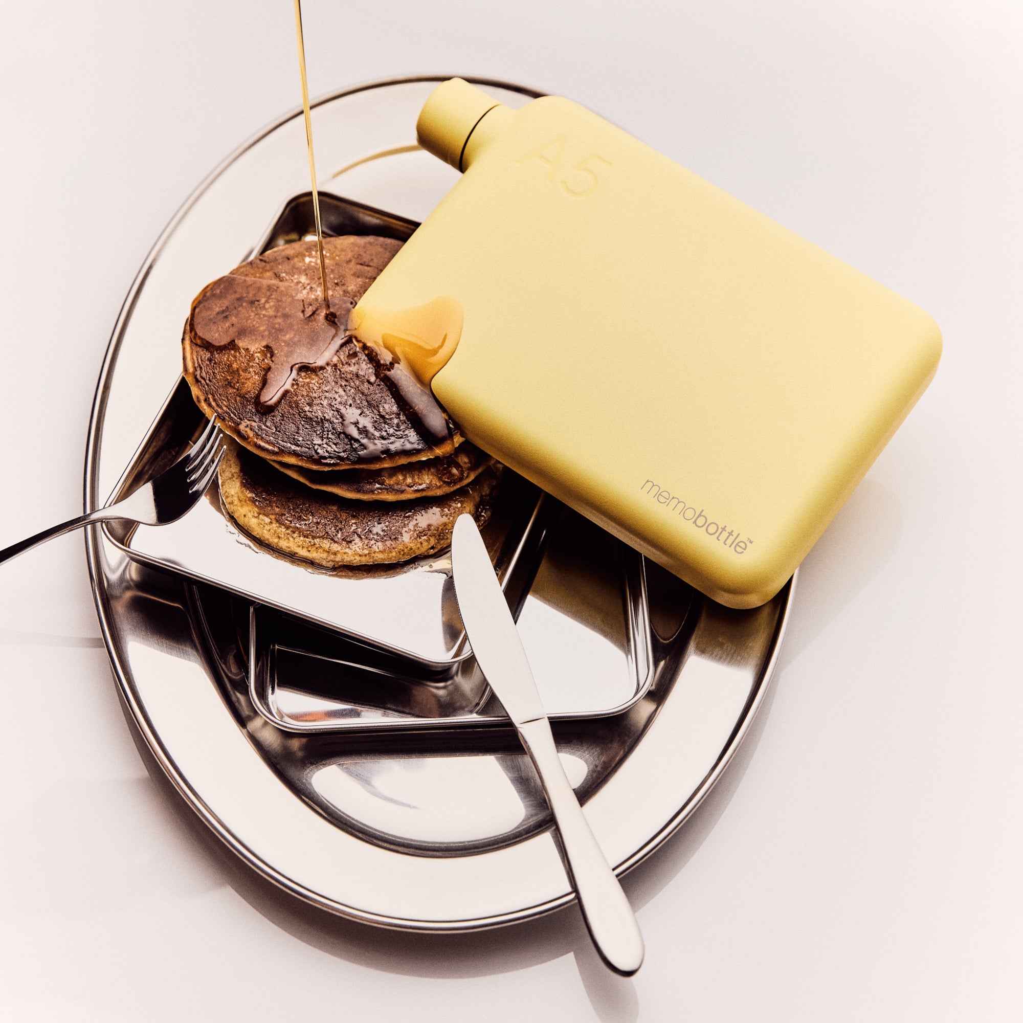 A5 memobottle (Stainless Steel) - Butter Yellow