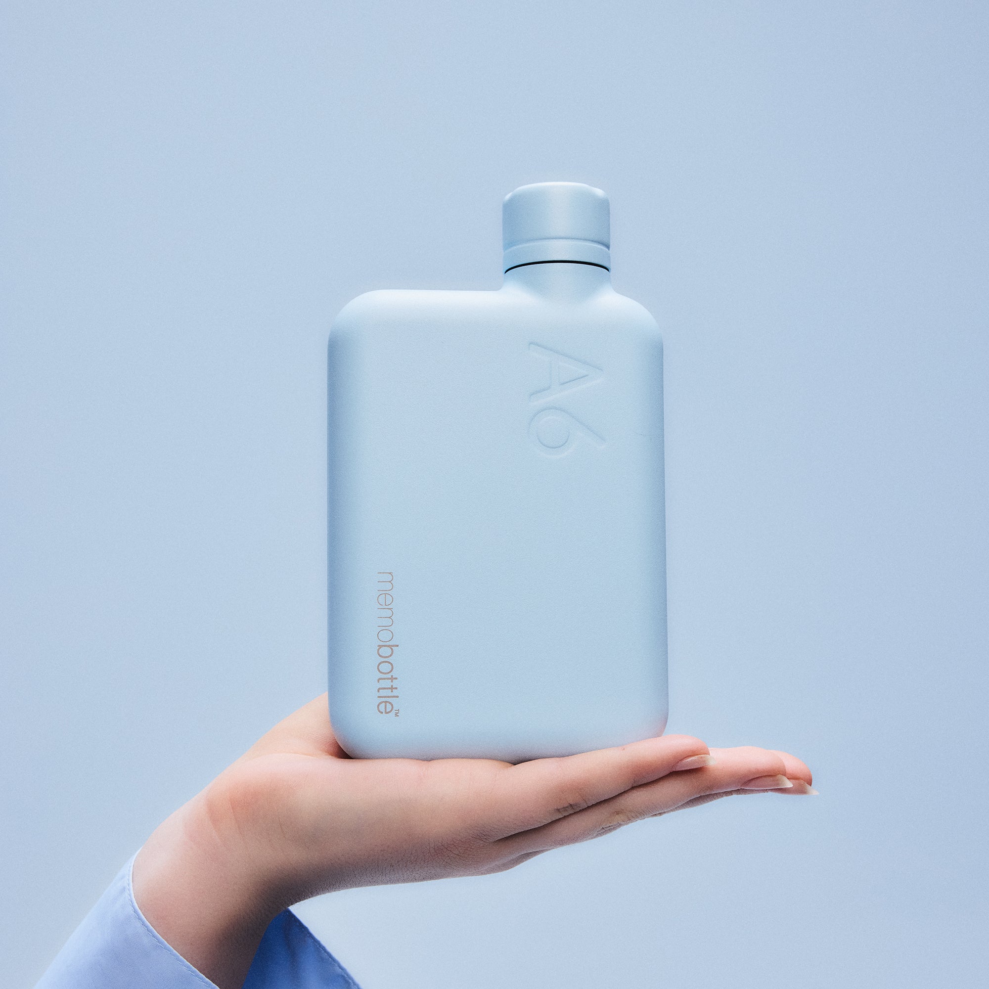 A6 memobottle (Stainless Steel) - Powder Blue