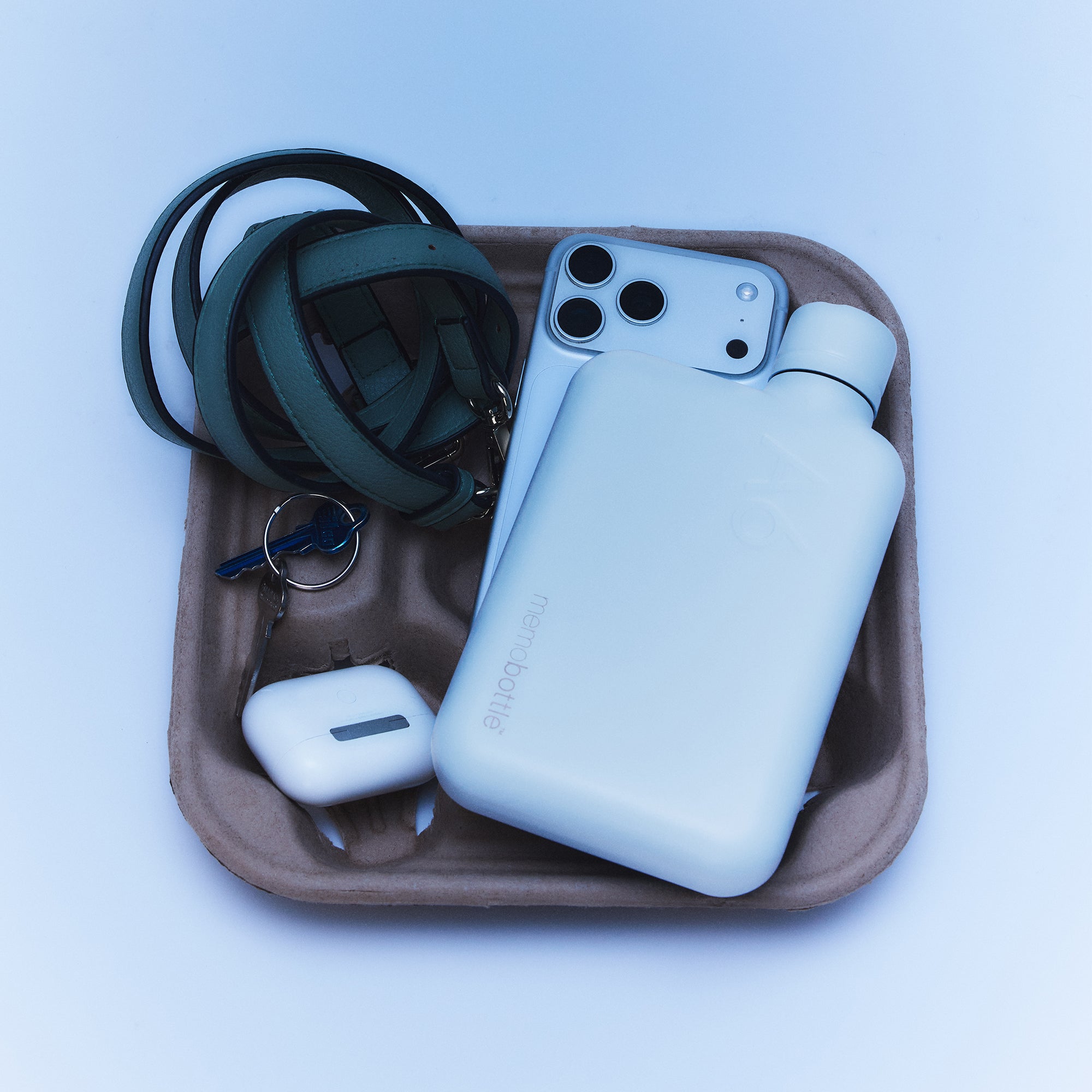 A6 memobottle (Stainless Steel) - Powder Blue