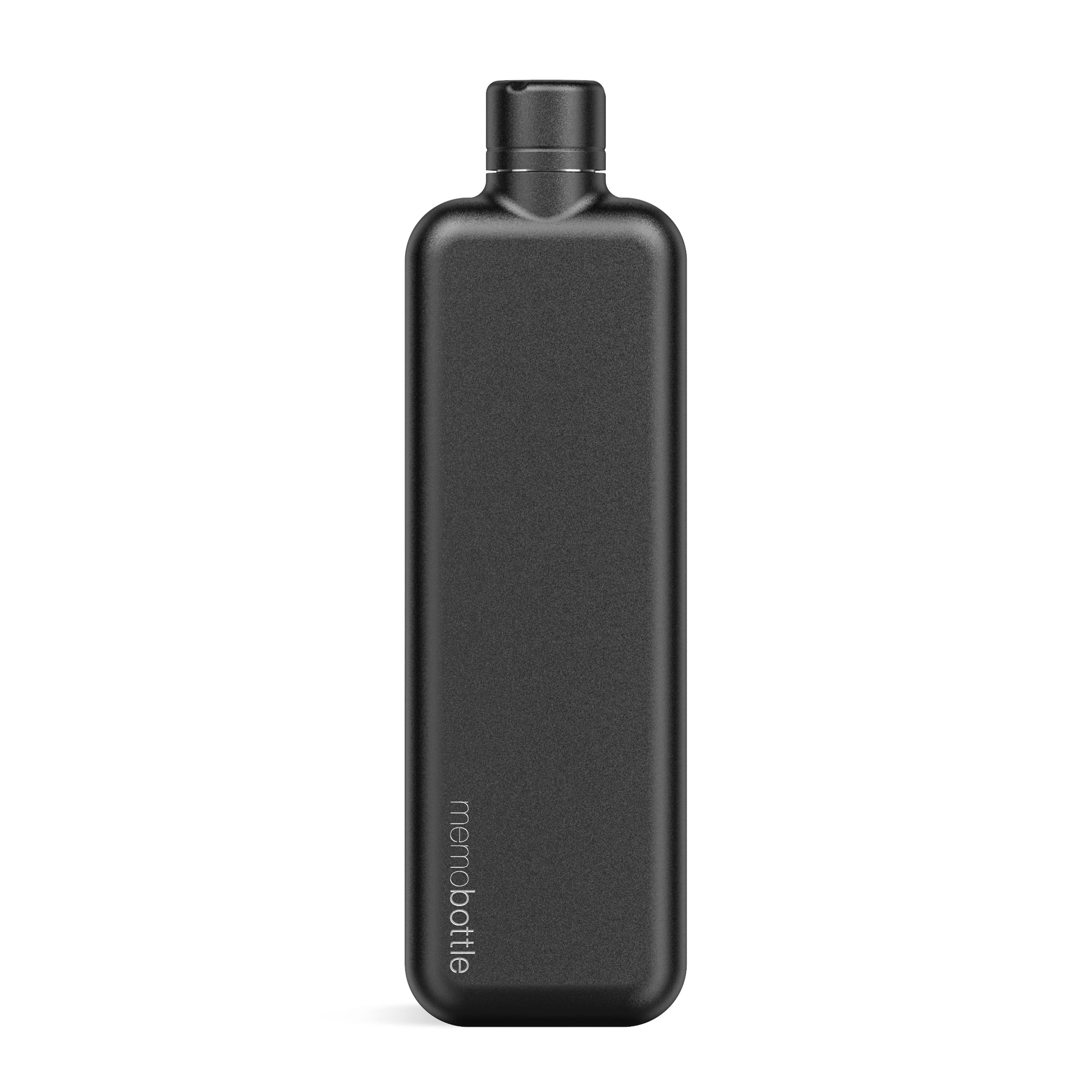 SLIM Stainless Steel memobottle - BLACK